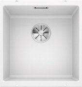 Мойка Бланко SUBLINE 400-U SILGRANIT отводная арматура InFino® белый фото в Новосибирске Мойка Blanco SUBLINE 400-U SILGRANIT отводная арматура InFino® белый фото в Новосибирске
