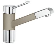Смеситель Бланко Zenos-S chrome/Silgranit серый беж фото в Новосибирске Смеситель Blanco Zenos-S chrome/Silgranit серый беж фото в Новосибирске