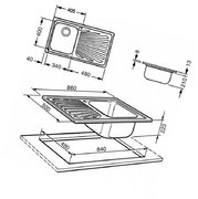Мойка Смег SP861D фото 2 в Новосибирске Мойка Smeg SP861D фото 2 в Новосибирске