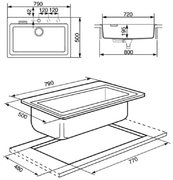 Мойка Смег VS79AV фото 2 в Новосибирске Мойка Smeg VS79AV фото 2 в Новосибирске