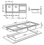 Мойка Смег LE116S фото 2 в Новосибирске Мойка Smeg LE116S фото 2 в Новосибирске