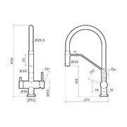 Смеситель Omoikiri Akeno gm фото 2 в Новосибирске