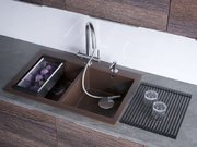 Мойка Омойкири BOSEN 80-2-BL фото 4 в Новосибирске Мойка Omoikiri BOSEN 80-2-BL фото 4 в Новосибирске