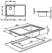 Мойка Смег LM861S фото 2 в Новосибирске Мойка Smeg LM861S фото 2 в Новосибирске