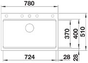 Мойка BLANCO ETAGON 8 Silgranit антрацит фото 4 в Новосибирске