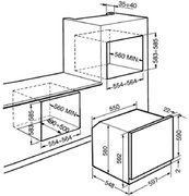Духовой шкаф Smeg SCP805AO фото 3 в Новосибирске