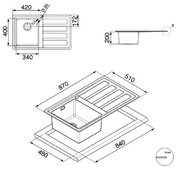 Мойка Смег LMN861D фото 2 в Новосибирске Мойка Smeg LMN861D фото 2 в Новосибирске