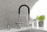 Смеситель 3-в-1 Бланко CATRIS-S Flexo Filter 526707 матовый черный фото 2 в Новосибирске Смеситель 3-в-1 Blanco CATRIS-S Flexo Filter 526707 матовый черный фото 2 в Новосибирске