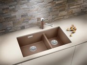 Мойка Бланко SUBLINE 430/270-U с отводной арматурой InFino® черный фото 2 в Новосибирске Мойка Blanco SUBLINE 430/270-U с отводной арматурой InFino® черный фото 2 в Новосибирске