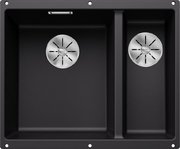 Мойка BLANCO SUBLINE 340/160-U Silgranit черный, чаша слева фото в Новосибирске Мойка BLANCO SUBLINE 340/160-U Silgranit черный, чаша слева фото в Новосибирске