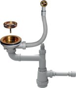 Арматура для одночашевых моек с круглым переливом Omoikiri WK-1-R-AB фото в Новосибирске