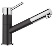 Смеситель Бланко Kano-S 526174 Silgranit черный фото в Новосибирске Смеситель Blanco Kano-S 526174 Silgranit черный фото в Новосибирске
