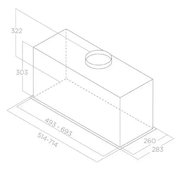 Встраиваемая вытяжка Elica LANE SENSOR BL MAT/A/72 старая версия фото 2 в Новосибирске