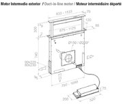 Встраиваемая в столешницу вытяжка Pando E-320/120 INOX V.2000 фото 3 в Новосибирске