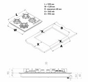 Газовая варочная панель Korting HGG 6420 CN фото 4 в Новосибирске