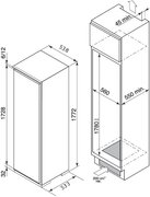 Встраиваемый однокамерный холодильник De Dietrich DRS 635 JE фото 2 в Новосибирске