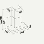 Вытяжка Falmec Stilo 90 white wall (NRS) фото 4 в Новосибирске