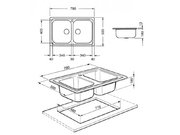 Мойка Смег SP792N фото 4 в Новосибирске Мойка Smeg SP792N фото 4 в Новосибирске