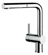 Смеситель Бланко Linus-S рычаг слева хром фото в Новосибирске Смеситель Blanco Linus-S рычаг слева хром фото в Новосибирске