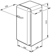 Морозильная камера Smeg CVB20RNE1 фото 2 в Новосибирске