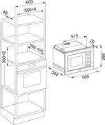 Встраиваемая микроволновая печь Franke FSL 20 MW BK фото 2 в Новосибирске