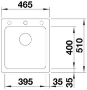 Мойка BLANCO NAYA 45 Silgranit кофе фото 2 в Новосибирске Мойка BLANCO NAYA 45 Silgranit кофе фото 2 в Новосибирске