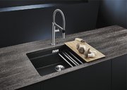 Мойка Blanco Etagon 700-U Silgranit черный клапан-автомат InFino 525891 фото 4 в Новосибирске