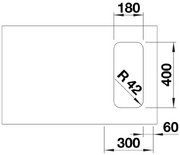 Мойка BLANCO SOLIS 180-U нержавеющая сталь фото 3 в Новосибирске
