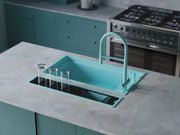 Мойка Омойкири Kinaru Pro 86-U/I AZ azur blue матовый фото 4 в Новосибирске Мойка Omoikiri Kinaru Pro 86-U/I AZ azur blue матовый фото 4 в Новосибирске