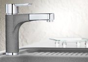 Смеситель Бланко Pylos-S chrome/Silgranit антрацит фото 4 в Новосибирске Смеситель Blanco Pylos-S chrome/Silgranit антрацит фото 4 в Новосибирске