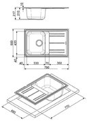 Мойка Смег LZ791B фото 2 в Новосибирске Мойка Smeg LZ791B фото 2 в Новосибирске