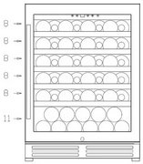 Винный шкаф Climadiff CLE51 фото 4 в Новосибирске