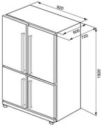 Холодильник SMEG FQ60XP фото 3 в Новосибирске