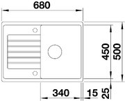 Мойка BLANCO ZIA 45 S Compact Silgranit антрацит фото 2 в Новосибирске Мойка BLANCO ZIA 45 S Compact Silgranit антрацит фото 2 в Новосибирске
