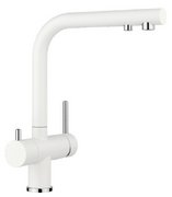 Смеситель Бланко FONTAS II 525141 Silgranit белый фото в Новосибирске Смеситель Blanco FONTAS II 525141 Silgranit белый фото в Новосибирске