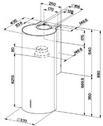 Вытяжка Faber CYLINDRA PLUS WH GLOSS A37 фото 4 в Новосибирске