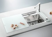 Мойка Бланко Statura 6-IF Crystal белое стекло нержавеющая сталь фото 2 в Новосибирске Мойка Blanco Statura 6-IF Crystal белое стекло нержавеющая сталь фото 2 в Новосибирске