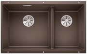 Мойка Бланко SUBLINE 430/270-U с отводной арматурой InFino® кофе фото в Новосибирске Мойка Blanco SUBLINE 430/270-U с отводной арматурой InFino® кофе фото в Новосибирске