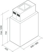 Вытяжка Falmec Laguna isola 60 (800) ECP фото 2 в Новосибирске