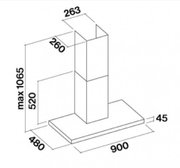 Вытяжка Falmec Luce 90 Glass White wall фото 2 в Новосибирске