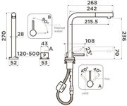 Смеситель Omoikiri NARA 2 PLUS-S C фото 2 в Новосибирске