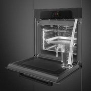 Духовой шкаф с функциями пара и СВЧ Smeg SO6204APB фото 3 в Новосибирске
