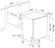 Встраиваемая посудомоечная машина Fulgor Milano FDW 8291.1 фото 4 в Новосибирске