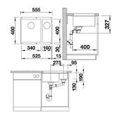 Мойка Бланко ROTAN 340/160-U Silgranit черный фото 3 в Новосибирске Мойка Blanco ROTAN 340/160-U Silgranit черный фото 3 в Новосибирске