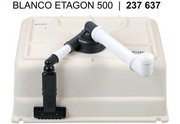 Мойка Blanco ETAGON 500-U PuraPlus глянцевая магнолия клапан-автомат InFino 525150 фото 3 в Новосибирске