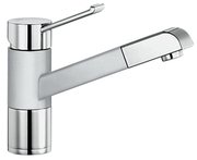 Смеситель Бланко Zenos-S chrome/Silgranit белый фото в Новосибирске Смеситель Blanco Zenos-S chrome/Silgranit белый фото в Новосибирске