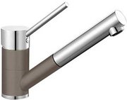 Смеситель Бланко Antas-S chrome/Silgranit серый беж фото в Новосибирске Смеситель Blanco Antas-S chrome/Silgranit серый беж фото в Новосибирске