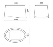 Вытяжка Falmec Mare isola 66 (450) (с системой E.ion) ECP white фото 4 в Новосибирске