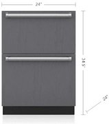 Встраиваемый морозильник SUB-ZERO ID24FI фото в Новосибирске