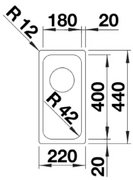 Мойка BLANCO SOLIS 180-U нержавеющая сталь фото 2 в Новосибирске